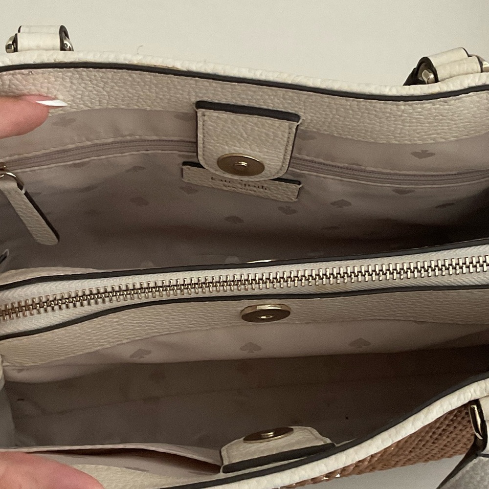 Kate Spade Cream and Brown Satchel - Picture 4 of 5